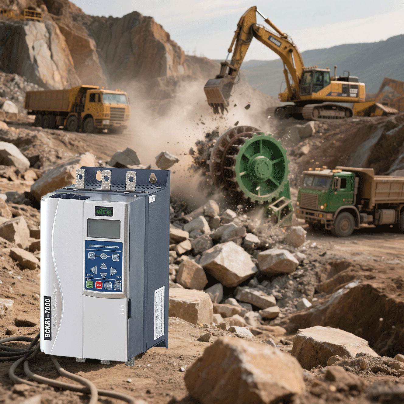 Mabilis na setting ng parameter para sa SCKR1-7000 Series Soft Starters.