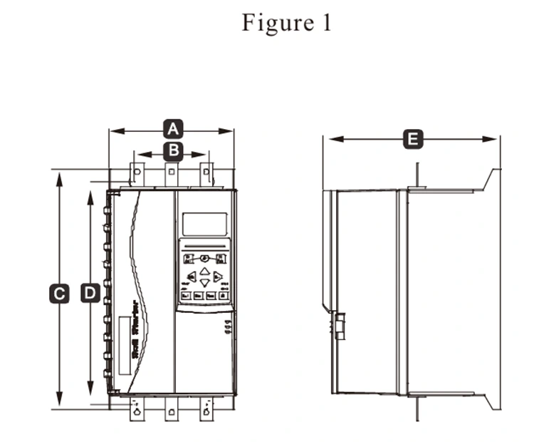 3 phase 440V Built in Bypass Soft Starter 160KW