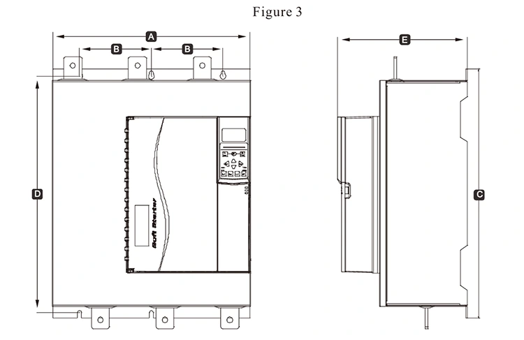 3 phase 440V Built in Bypass Soft Starter 160KW