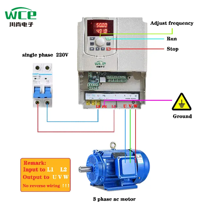 Single phase input VFD para sa AC motor